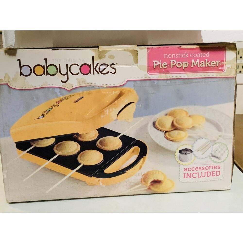 Baby Cakes Nonstick Pie Pop Maker, Yellow PM-25 Tested In Box
